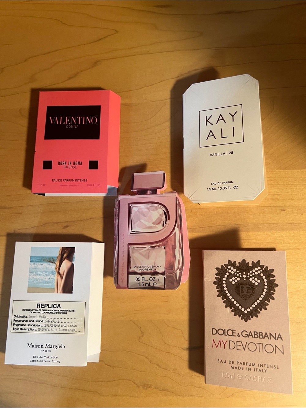 Luxury fragrance samples